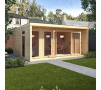 The Mercia Creswell Premium Insulated Garden Room 5m x 3m - with Timber Framed Windows and Doors