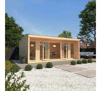 The Mercia Creswell Premium Insulated Garden Room 6m x 3m - with White uPVC