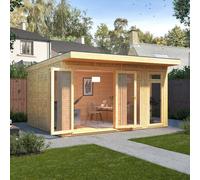 The Mercia Edwinstowe Insulated Garden Room 4m x 3m - with Timber Framed Windows and Doors