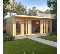 The Mercia Edwinstowe Insulated Garden Room 6m x 3m - with Anthracite uPVC