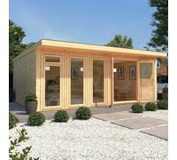 The Mercia Edwinstowe Insulated Garden Room 6m x 4m - with White uPVC