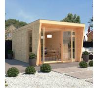 The Mercia Harlow Premium Insulated Garden Room 3m x 4m - with Anthracite uPVC