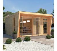 The Mercia Harlow Premium Insulated Garden Room 4m x 4m - with Anthracite uPVC