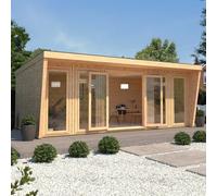 The Mercia Harlow Premium Insulated Garden Room 6m x 3m - with White uPVC