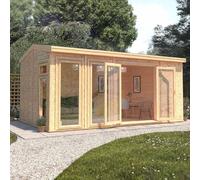 The Mercia Rufford Premium Insulated Garden Room 5m x 3m - with Timber Framed Windows and Doors