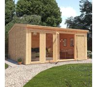 The Mercia Rufford Premium Insulated Garden Room 5m x 4m - with Timber Framed Windows and Doors