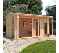 The Mercia Thoresby Premium Insulated Garden Room 4m x 3m - with Anthracite uPVC