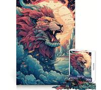 The Merlion Singapore Jigsaw Puzzles for Adults 1000 Piece Memory Boost Cozy Time Pattern Assembly Santa Wish List (38x52cm)