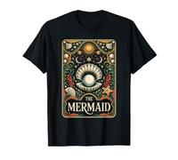 The Mermaid Tarot Seashell Moon Sun Ocean T-Shirt