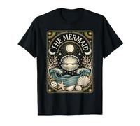 The Mermaid Tarot Seashell Moon Sun Ocean T-Shirt