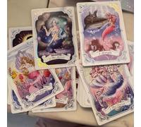 The Mermaid's Dream Tarot, Complete 78-Card Deck, Paper, Oracle Cards, Tarot Board Card Game, Vibrant Illustrations, For Home Travel Men Adults