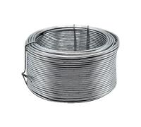 The Mesh Company Galvanised Wire & Green PVC Thick Garden Wire Tensioning Line Wire | Quality European Stock (1.6mm Galv 500g Coil 30 Metres)