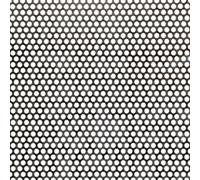 The Mesh Company Mild Steel Perforated Sheet Metal Round & Square Hole | 500 x 500mm (50 x 50cm) Panels Hole Metal Mesh Sheet Plate (1.5mm Round 3mm x 1mm)