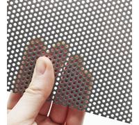 The Mesh Company Ss304 2mm Round Hole 1mm Thick Perforated Metal - 500 X 500mm