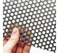 The Mesh Company Ss304 5mm Round Hole 1mm Thick Perforated Metal - 500 X 500mm