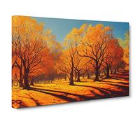 The Mesmerising Autumn Forest Canvas Print | Gallery Wrapped 30mm Frame Wall Art | 30x20 inches | Ready to Hang | Contemporary Landscape Picture | Living Room Bedroom Lounge Office