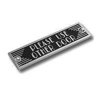 The Metal Foundry Please Use Other Door Metal Door Sign. Art Deco Style Home Decor Accessories Door Or Wall Aluminium Plaque. Handmade In England.