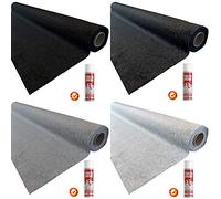 The Metal House 11sq Metres 4 way super stretch van lining carpet - with Trimfix Glue - choose colour (Silver)