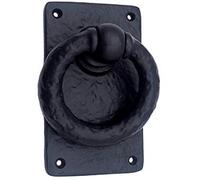 The Metal Magician Black Antique Cast Iron Door Knocker - Black