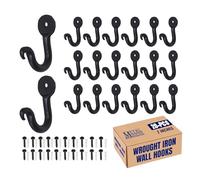 The Metal Magician Large Penny 2inch Iron Hand Forged Blacksmith Single Robe Keys Hanging Hooks