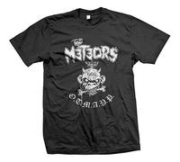 The Meteors Otmapp Mad Sin Demented are Go Klingonz Psychobilly Rockabilly Horro Black T-Shirt Printed Tee Graphic Top for Men Shirt XL