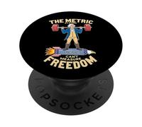 The Metric System Can’t Measure Freedom Funny USA PopSockets Adhesive PopGrip