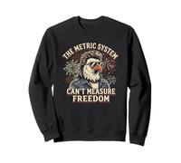The Metric System Can't Measure Bald Eagle Mullet funny Sweatshirt