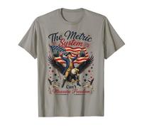 The Metric System Can't Measure Freedom 4th of July USA Flag T-Shirt