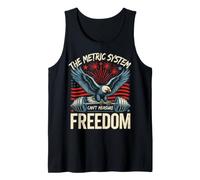 The Metric System Cant Measure Freedom Bald Eagle Gym Tank Top