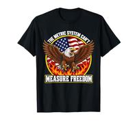 The Metric System Can't Measure Freedom Eagle USA Flag Meme T-Shirt