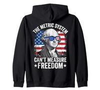 The Metric System Can't Measure Freedom Funny Zip Hoodie
