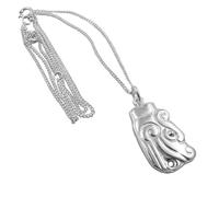 The Mexican Collection 925 Sterling Silver Quetzalcoatl Aztec Serpent Necklace