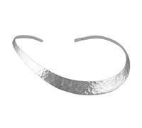 The Mexican Collection Choker Solid Hallmarked 925 Sterling Hammered Silver Necklace Torc