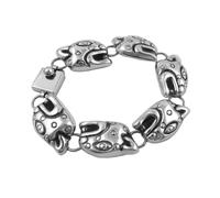 The Mexican Collection Exclusive Jaguar 925 Sterling Silver Link Bracelet