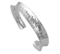 The Mexican Collection Hallmarked Solid Sterling 925 Silver Hammered Bracelet Cuff