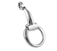The Mexican Collection Large Horsebit Snaffle Hallmarked Solid 925 Sterling Silver Horse Tack Pendant