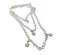 The Mexican Collection Layered 925 Sterling Silver Chunky Triple Drop Necklace