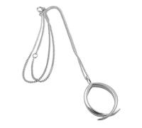 The Mexican Collection Long Solid 925 Sterling Silver Ladies Cross Over Necklace