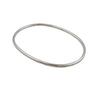 The Mexican Collection Solid 925 Sterling Silver Oval Bangle