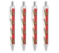 The Mexican Cultural Flag Smooth Retractable Ballpoint Pens 4 PCS