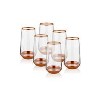 The Mia Glam Series Highball Glasses - Copper
