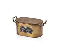 The Mia Metal Bread Cover Retro Bread Tumbled Gold