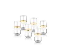 The Mia Snow Series Highball Glasses, Set of 6