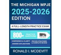 The Michigan MPJE 2025-2026 Edition: Your Complete Roadmap to Navigating Pharmacy Law, Featuring Targeted Review, Realistic Practice Questions, and Clear Legal Breakdowns.