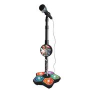 The Microphone Toy, 2026 New Kids Karaoke Machine Toys with Adjustable Stand, Fun Standing Karaoke Microphone for Girls Boys Singing, Creative Play, Party Fun (Black)