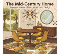 The Mid-Century Home Timeless Interiors Filled with Iconic Design: Featuring Retro Furniture, Clean Lines, Statement Lighting, and Relaxing Modern Living Spaces (Interior Styles Coloring Collection)