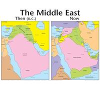 The Middle East Then and Now (Old Testament Middle East Map)