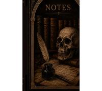 "The Midnight Alchemist" (Nocny Alchemik) "Dark Academia Journal": Vintage Gothic Notebook for Writers & Students Zeszyt Kratka 90 kartek
