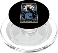 The Midnight Cat Halloween Tarot Card Costume Kitten Lover PopSockets PopGrip for MagSafe