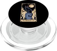 The Midnight Cat Halloween Tarot Card Costume Kitten Lover PopSockets PopGrip for MagSafe